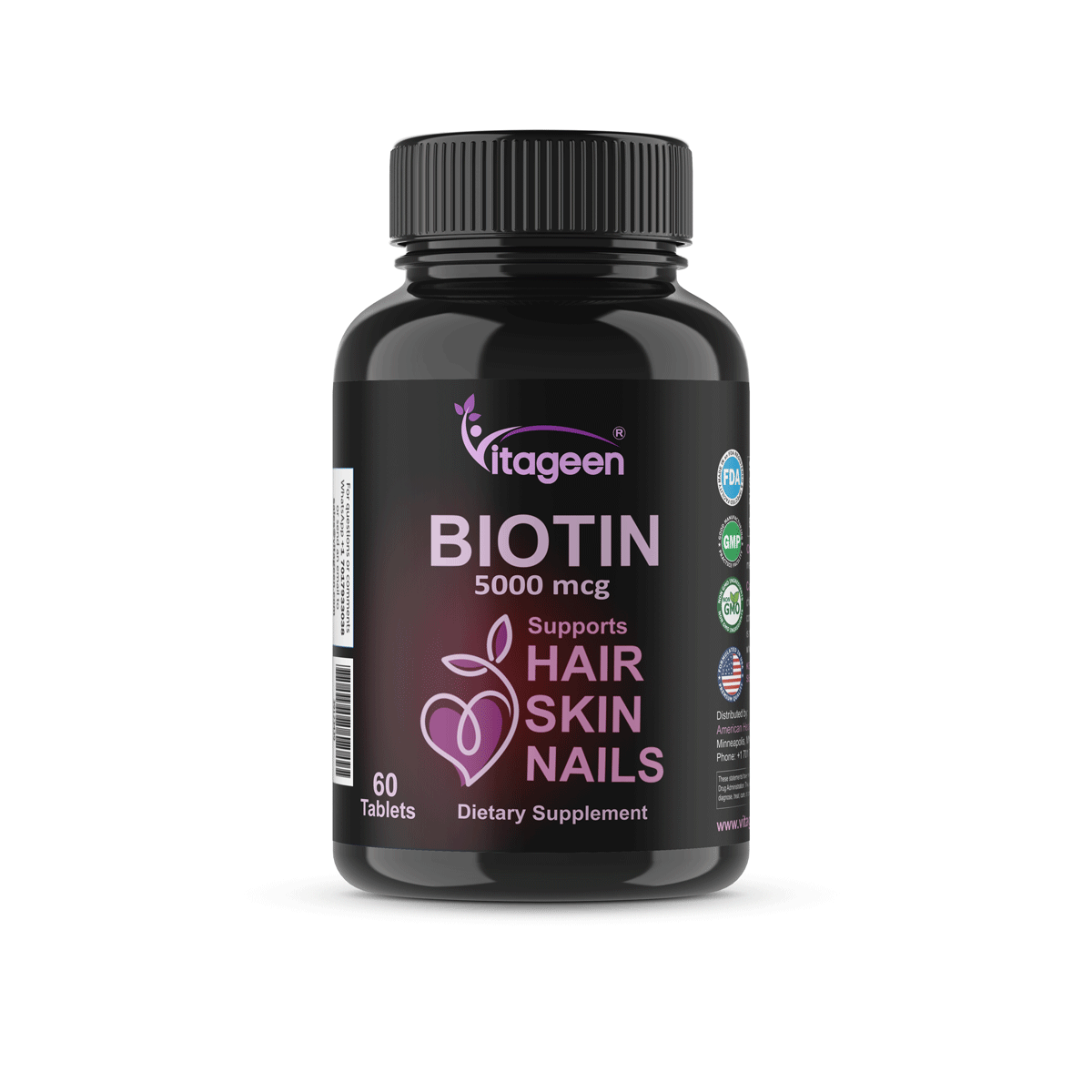 Biotin 5000mcg- Tablets -Hair, Skin & Nails - Special Formulations