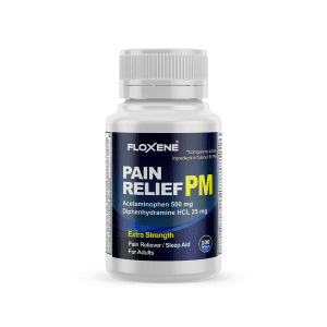 Extra Strength Pain Relief PM, Acetaminophen 500mg and Diphenhydramine 25mg, Pain Reliever & Nighttime Sleep Aid, Non-Habit Forming Tablets