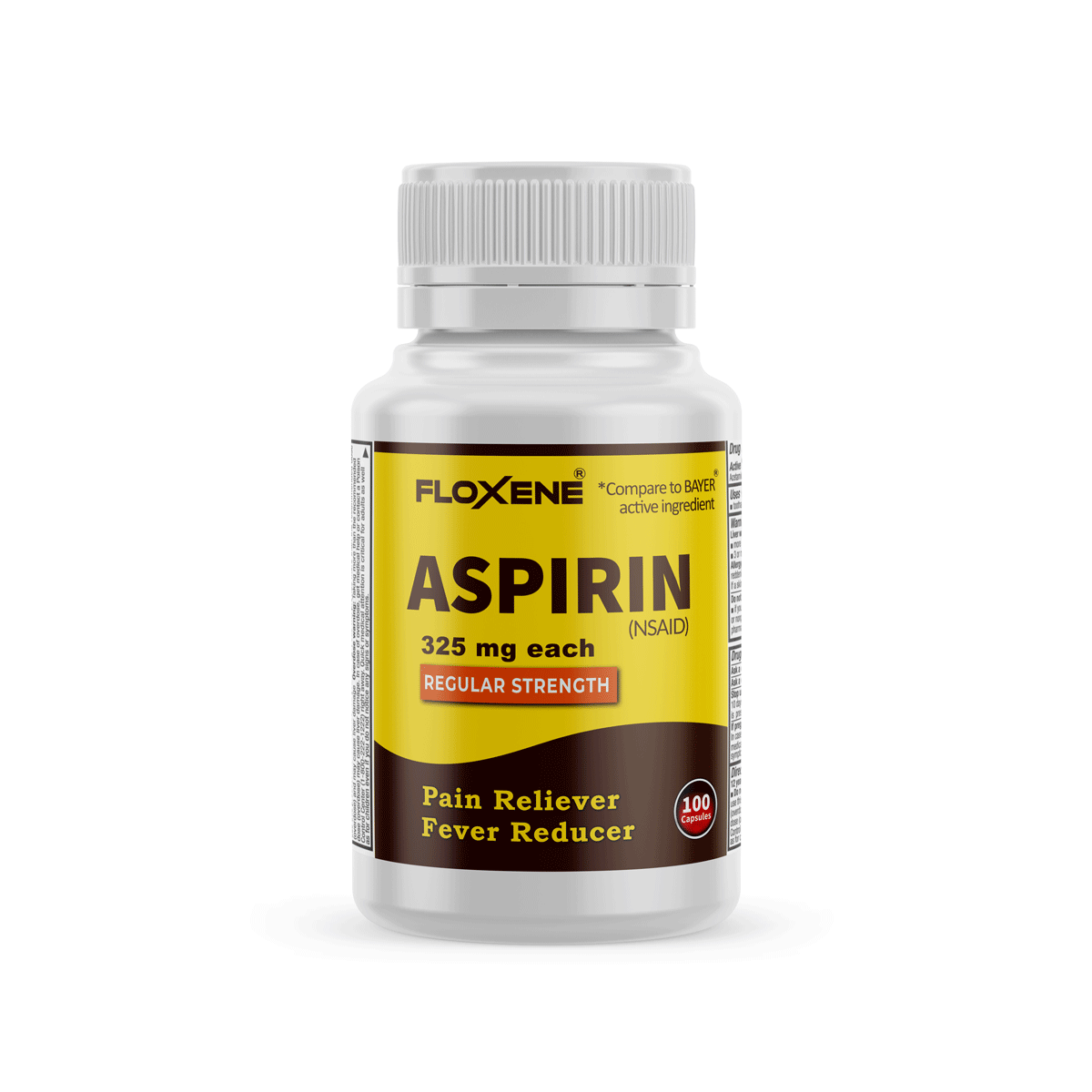 Aspirin 325mg - Tablets - Original Strength - Pain Reliever and Fever Reducer