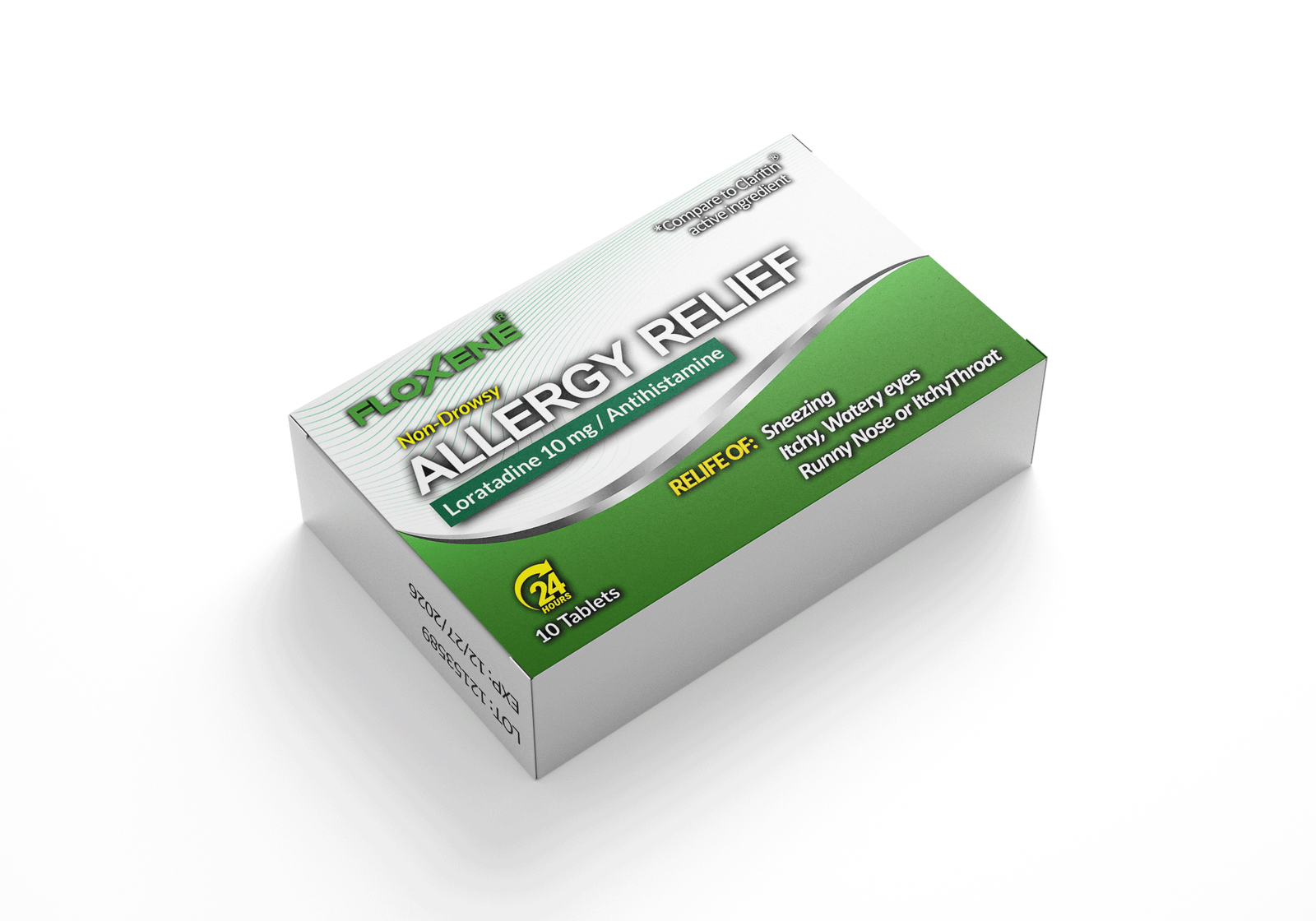 24 hours Allergy Relief Loratadine 10mg -Non Drowsy Tablets - Image 2