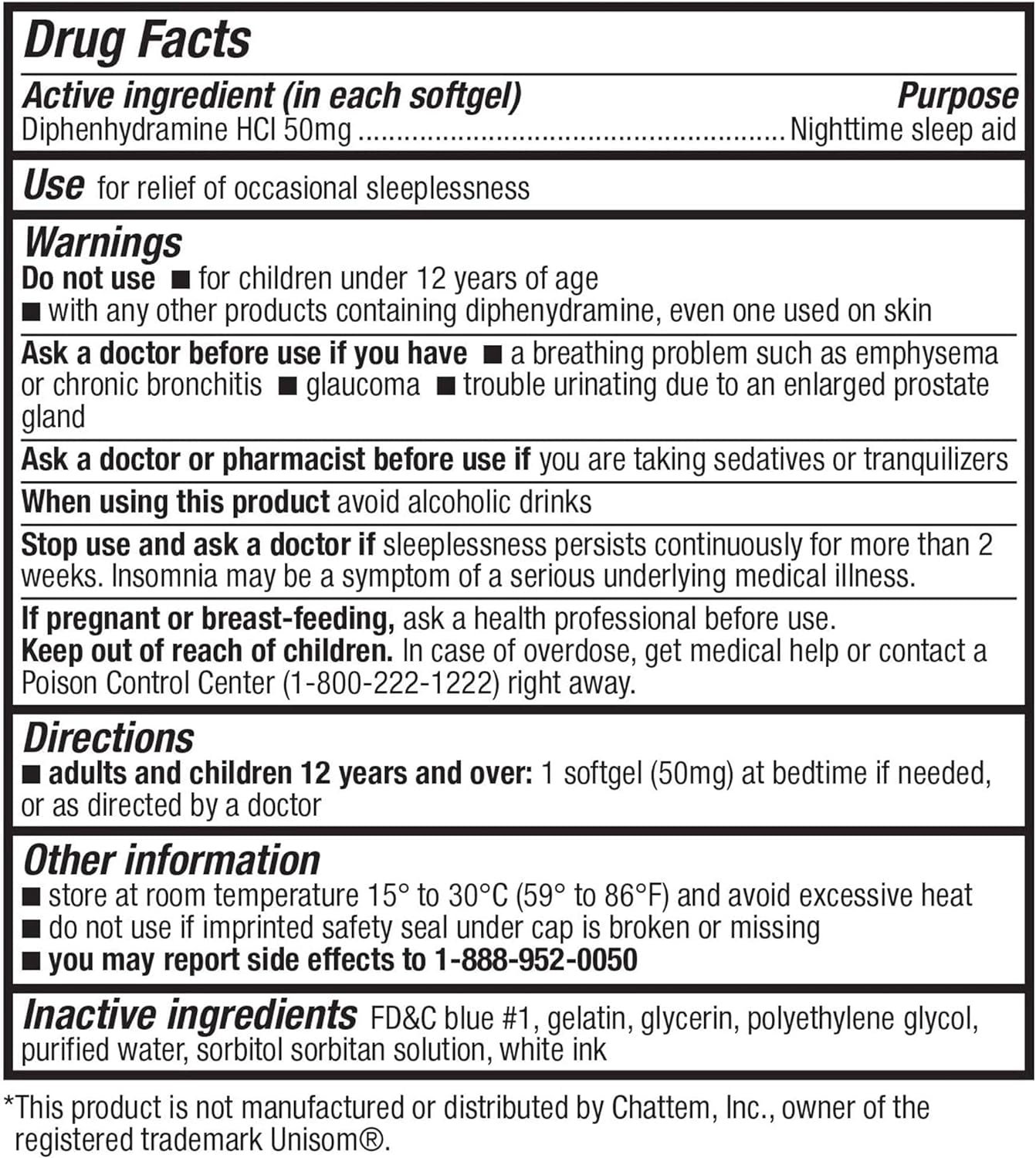 Sleep Aid Doxylamine Succinate 50mg-Softgels, Supports Deeper, Restful Sleeping, Non Habit-Forming - Image 2